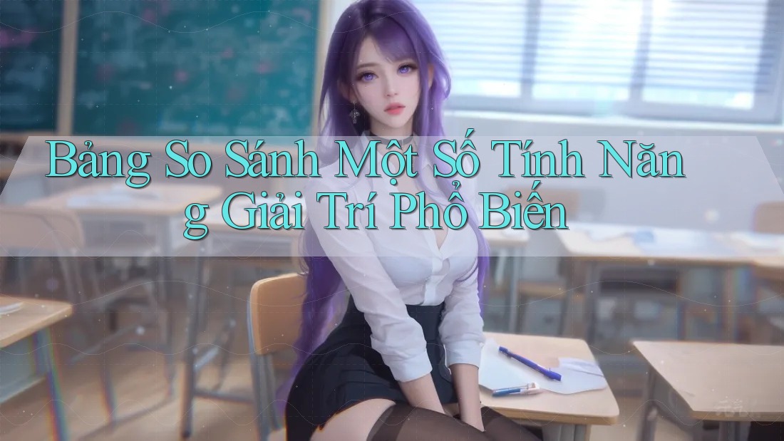 Bảng So Sánh Một Số Tính Năng Giải Trí Phổ Biến