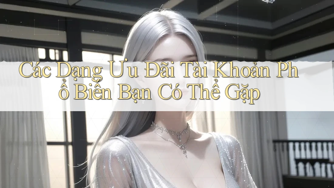 Các Dạng Ưu Đãi Tài Khoản Phổ Biến Bạn Có Thể Gặp