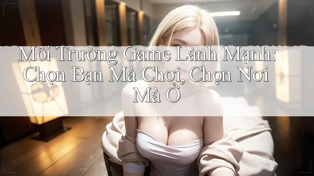 Môi Trường Game Lành Mạnh: Chọn Bạn Mà Chơi, Chọn Nơi Mà Ở