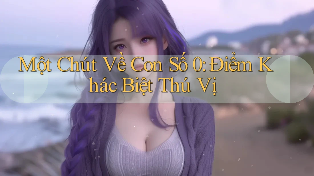 Một Chút Về Con Số 0: Điểm Khác Biệt Thú Vị