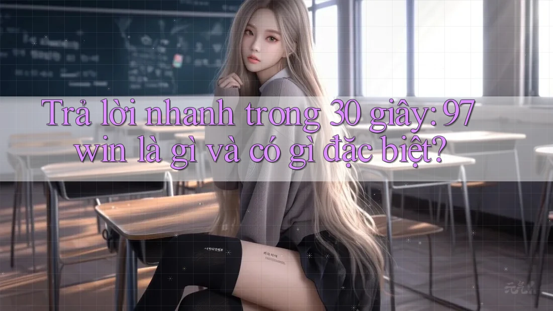 Trả lời nhanh trong 30 giây: 97win là gì và có gì đặc biệt?